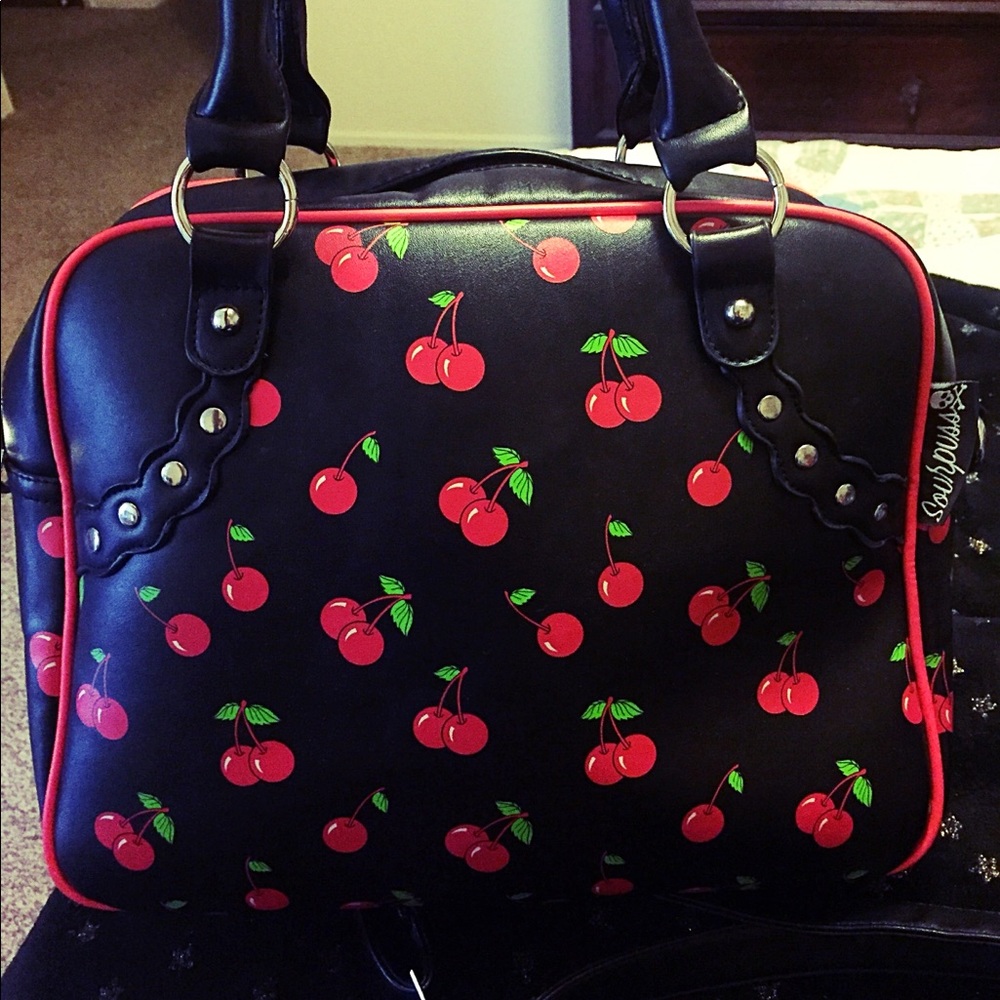 🍒 sourpuss cherry purse 🍒